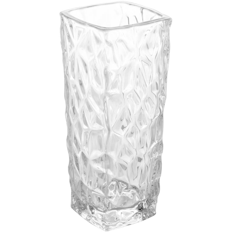 Vaso de Vidro para Flores 6x6x15,5cm Jarro de Flor de Mesa Transparente Pequeno Sortido Lyor