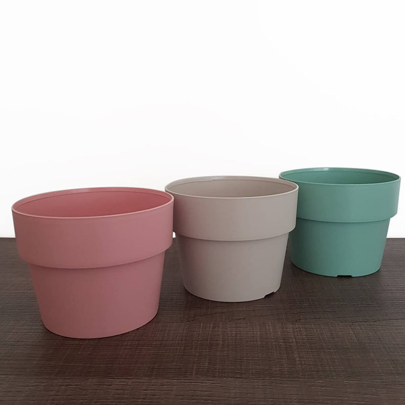 Conjunto 3 Vasos De Flores Para Sala Vaso De Flor Pequeno Rosa Bege Verde