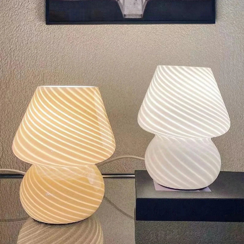 Abajur de Mesa e Luminária Decorativa Murano Design Cogumelo