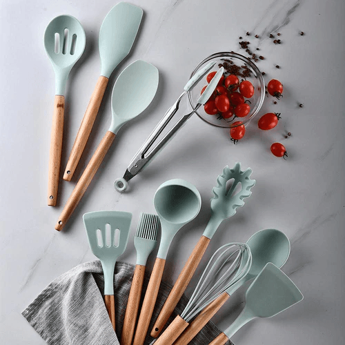 Kit de Utensílios de Silicone Premium